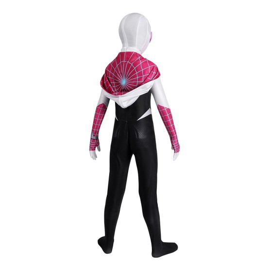 Kids Gwen Cosplay Costumes Across The Spider-Verse Gwen Halloween Suit Kids Gwen Cosplay Costumes Across The Spider-Verse Gwen Halloween Suit