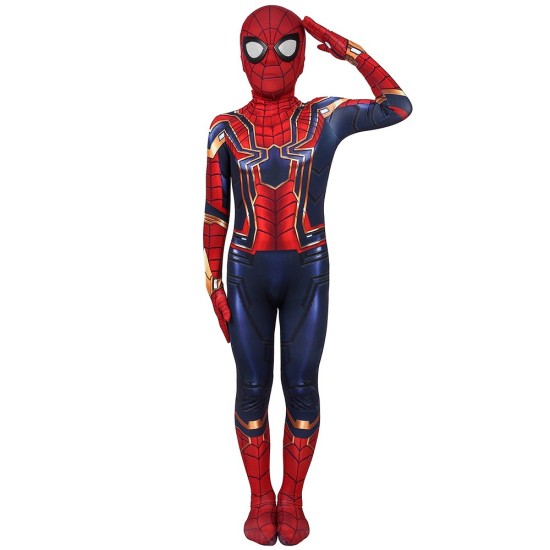 Kids Iron Spider-Man Suit Avengers SuperHero Cosplay Costumes For Children Kids Iron Spider-Man Suit Avengers SuperHero Cosplay Costumes For Children