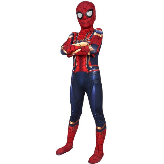 Kids Iron Spider-Man Suit Avengers SuperHero Cosplay Costumes For Children Kids Iron Spider-Man Suit Avengers SuperHero Cosplay Costumes For Children