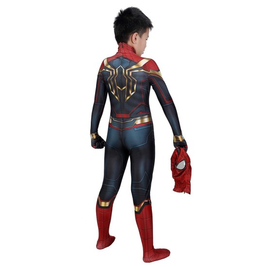 Kids Iron Spider-man 3 No Way Home Spandex BodySuit Kids Iron Spider-man 3 No Way Home Spandex BodySuit