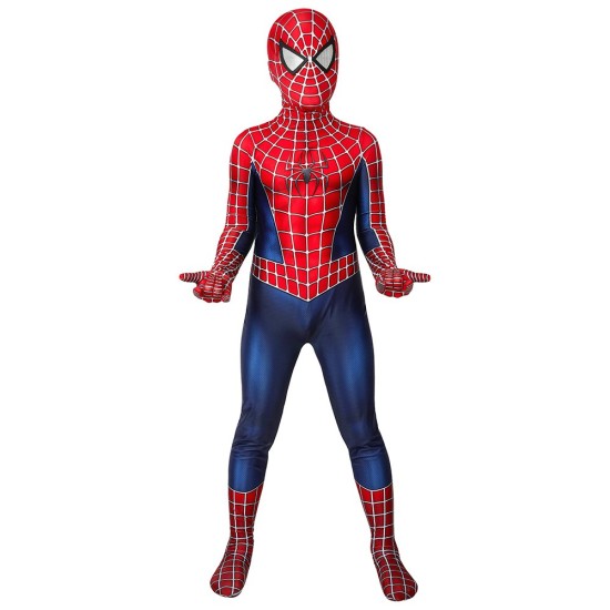 Kids Spider-man Cosplay Suit Classic Tobey Maguire Printed Edition Kids Spider-man Cosplay Suit Classic Tobey Maguire Printed Edition