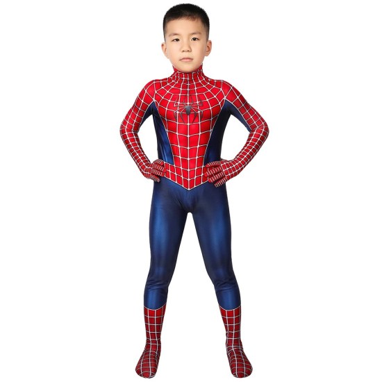 Kids Spider-man Cosplay Suit Classic Tobey Maguire Printed Edition Kids Spider-man Cosplay Suit Classic Tobey Maguire Printed Edition