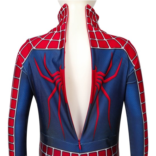 Kids Spider-man Cosplay Suit Spandex Tobey Maguire Suit Printed Edition Kids Spider-man Cosplay Suit Spandex Tobey Maguire Suit Printed Edition