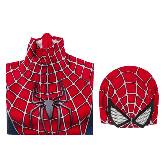 Kids Spider-man Cosplay Suit Spandex Tobey Maguire Suit Printed Edition Kids Spider-man Cosplay Suit Spandex Tobey Maguire Suit Printed Edition