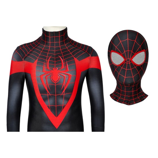 Kids Spider-man Miles Morales PS5 Cosplay Suit Children Halloween Cosplay Jumpsuit Kids Spider-man Miles Morales PS5 Cosplay Suit Children Halloween Cosplay Jumpsuit