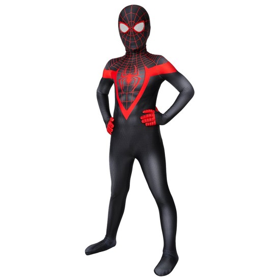 Kids Spider-man Miles Morales PS5 Cosplay Suit Children Halloween Cosplay Jumpsuit Kids Spider-man Miles Morales PS5 Cosplay Suit Children Halloween Cosplay Jumpsuit
