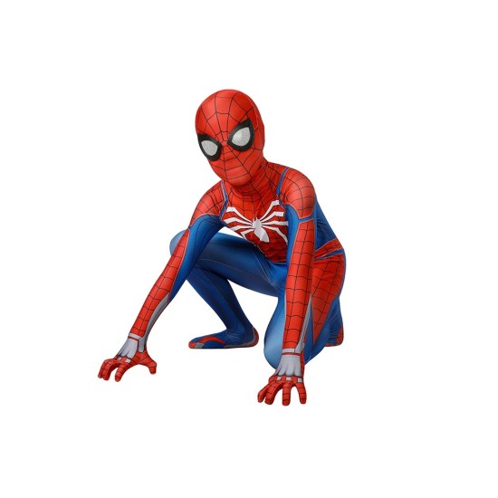 Kids Spider-man PS4 Advanced Suit Spiderman Children Cosplay Jumpsuit Kids Spider-man PS4 Advanced Suit Spiderman Children Cosplay Jumpsuit
