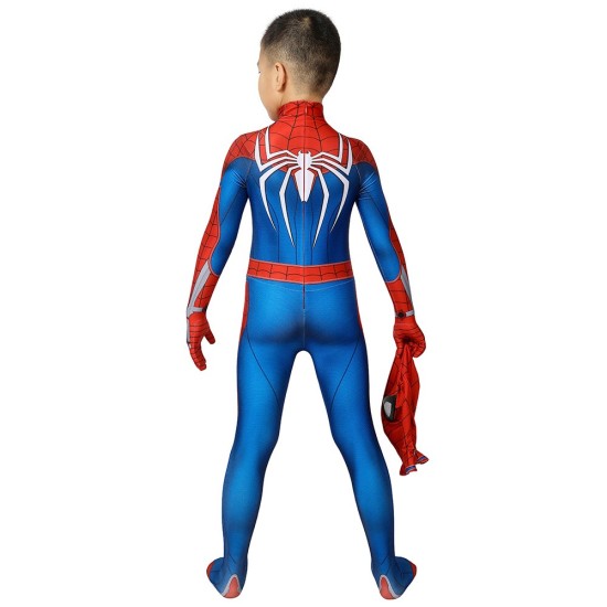 Kids Spider-man PS4 Advanced Suit Spiderman Children Cosplay Jumpsuit Kids Spider-man PS4 Advanced Suit Spiderman Children Cosplay Jumpsuit