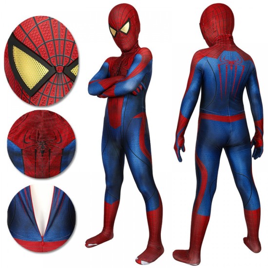 Kids Spider-man Suit Halloween Children Cosplay The Amazing Spider-Man Edition Kids Spider-man Suit Halloween Children Cosplay The Amazing Spider-Man Edition