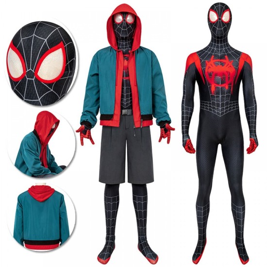 Miles Morales Spider-man Costumes Miles Morales Cosplay Suit Miles Morales Spider-man Costumes Miles Morales Cosplay Suit