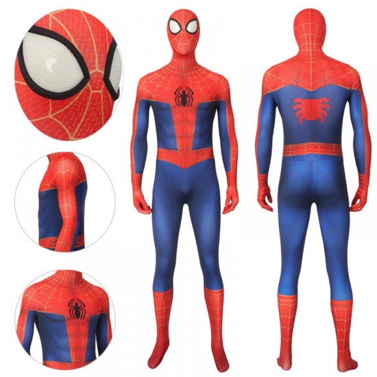 Peter Parker Suit Into The Spider-Verse Spiderman Bodysuit Peter Parker Suit Into The Spider-Verse Spiderman Bodysuit