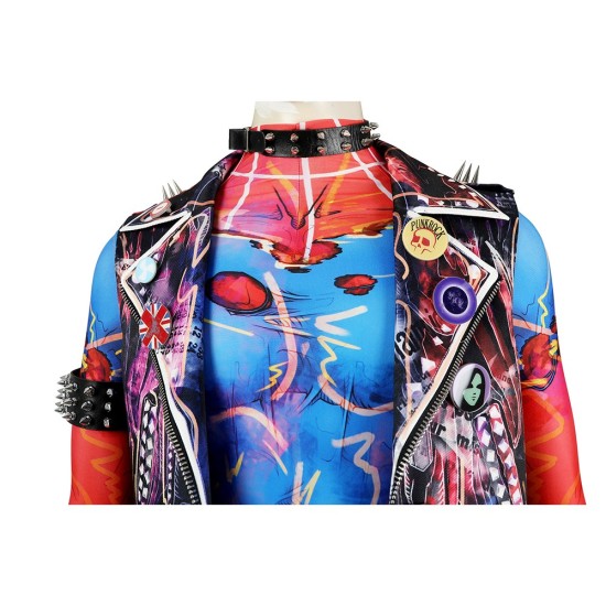 Spider-Punk Spider-man Cosplay Costumes Hobart Brown Suits Spider-Punk Spider-man Cosplay Costumes Hobart Brown Suits