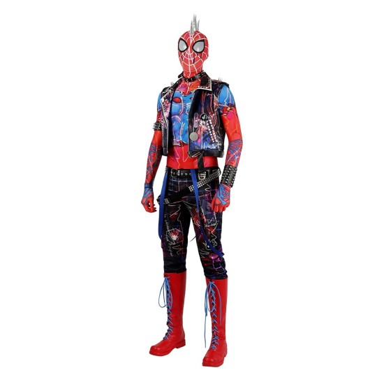 Spider-Punk Spider-man Cosplay Costumes Hobart Brown Suits Spider-Punk Spider-man Cosplay Costumes Hobart Brown Suits