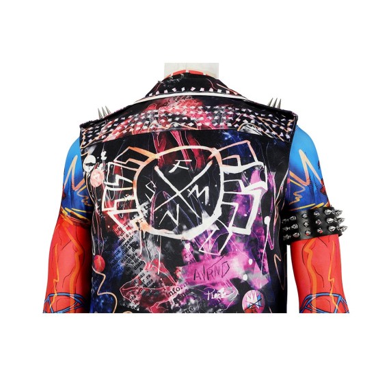 Spider-Punk Spider-man Cosplay Costumes Hobart Brown Suits Spider-Punk Spider-man Cosplay Costumes Hobart Brown Suits