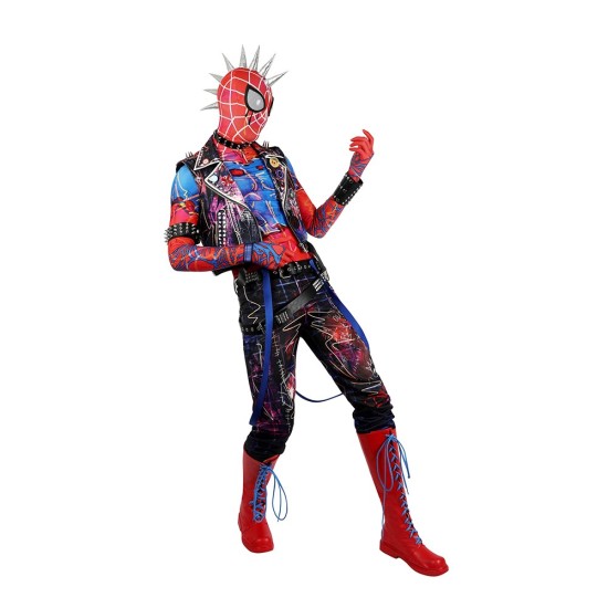 Spider-Punk Spider-man Cosplay Costumes Hobart Brown Suits Spider-Punk Spider-man Cosplay Costumes Hobart Brown Suits