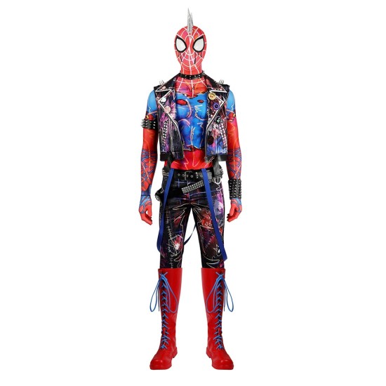 Spider-Punk Spider-man Cosplay Costumes Hobart Brown Suits Spider-Punk Spider-man Cosplay Costumes Hobart Brown Suits