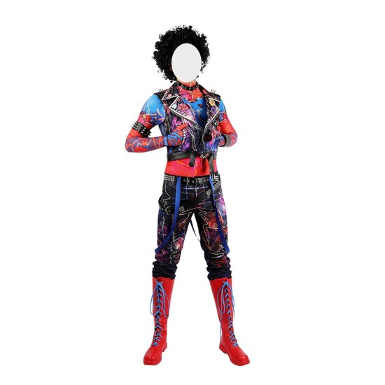 Spider-Punk Spider-man Cosplay Costumes Hobart Brown Suits Spider-Punk Spider-man Cosplay Costumes Hobart Brown Suits