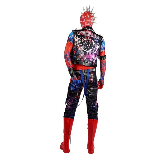 Spider-Punk Spider-man Cosplay Costumes Hobart Brown Suits Spider-Punk Spider-man Cosplay Costumes Hobart Brown Suits